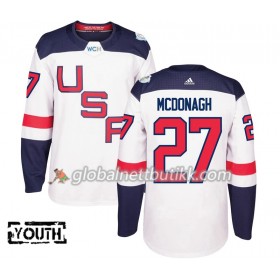 USA Hockeydrakt Ryan McDonagh 27 World Cup i ishockey 2016 Hvit Premier - Barn